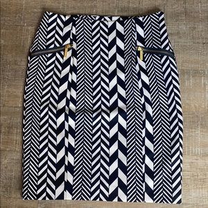 Michael KORS chevron ponte stretch knit pencil